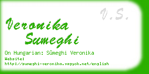 veronika sumeghi business card
